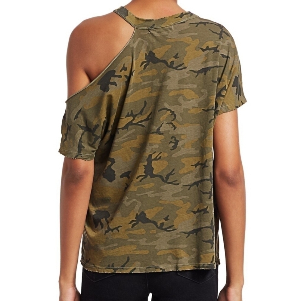 n:PHILANTHROPY Flamingo Cutout Camouflage Top - Picture 2 of 15